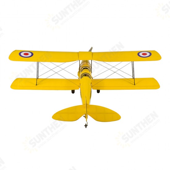 800mm Wingspan Balsa Wood Laser Cut Biplane Completed RC Airplane ARF