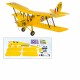 800mm Wingspan Balsa Wood Laser Cut Biplane Completed RC Airplane ARF