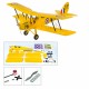 800mm Wingspan Balsa Wood Laser Cut Biplane Completed RC Airplane ARF