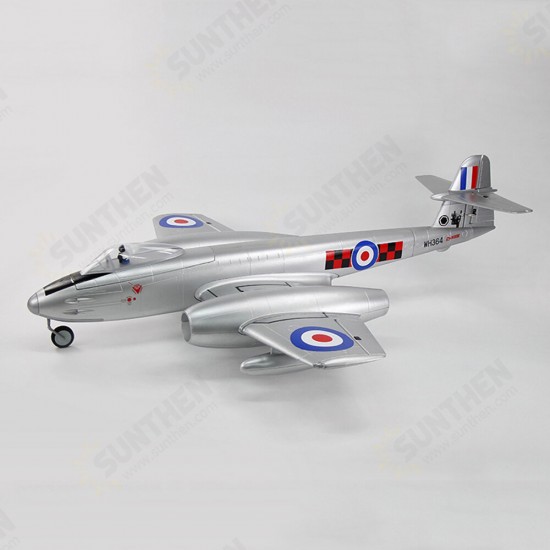 Gloster Meteor F.8 Meteor 1270mm Winspan Dual 70mm 6S 12-Blades Ducted EDF Jet EPO RC Airplane PNP