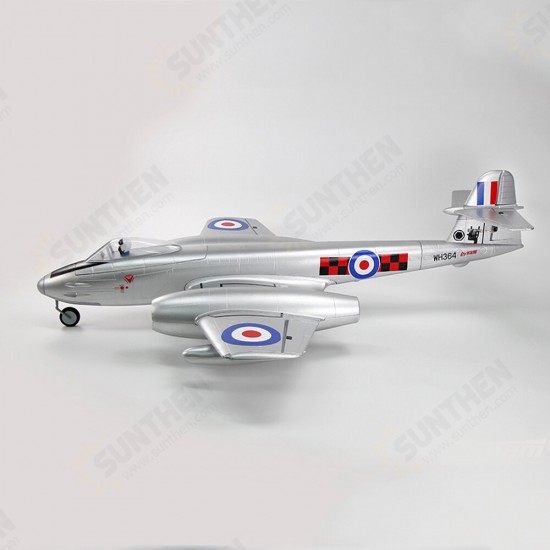 Gloster Meteor F.8 Meteor 1270mm Winspan Dual 70mm 6S 12-Blades Ducted EDF Jet EPO RC Airplane PNP