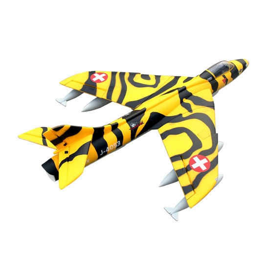 Hawker Hunter Fixed-wing 850mm Wingspan 70MM EDF Jet 6S Flaps Retracts RC Airplane PNP