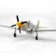 P-51D Mustang V2 Silver/Red 1200mm 1.2m Wingspan EDF EPO RC Airplane PNP With Flaps