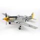 P-51D Mustang V2 Silver/Red 1200mm 1.2m Wingspan EDF EPO RC Airplane PNP With Flaps