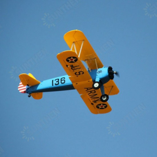 PT-17 1300mm Wingspan EPO Biplane RC Airplane PNP