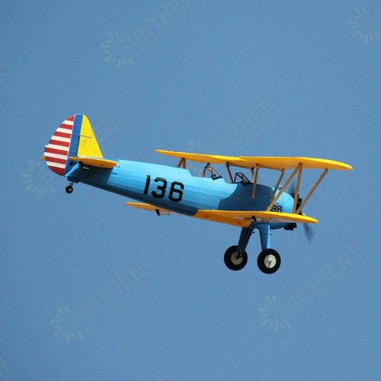 PT-17 1300mm Wingspan EPO Biplane RC Airplane PNP