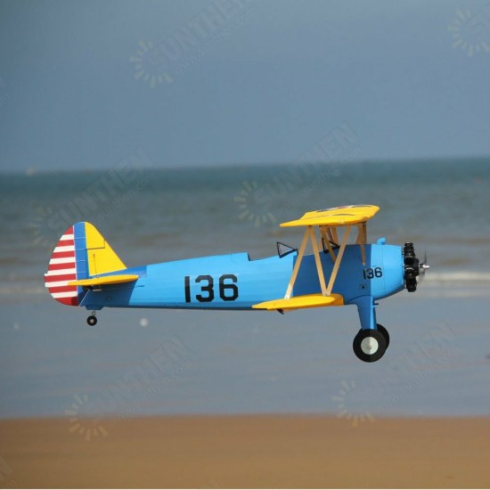 PT-17 1300mm Wingspan EPO Biplane RC Airplane PNP