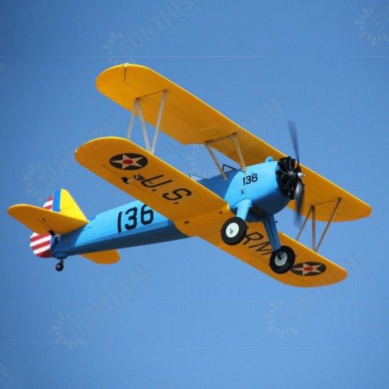 PT-17 1300mm Wingspan EPO Biplane RC Airplane PNP