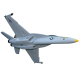 F-18 F18 588mm Wingspan 50mm EDF Jet EPO RC Airplane KIT/PNP F-18 F18 588mm Wingspan 50mm EDF Jet EPO RC Airplane KIT/PNP