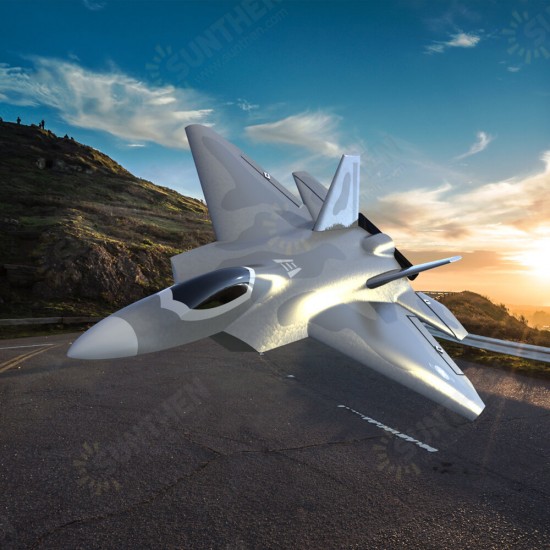 Mini F22 Raptor EPP 260mm Wingspan 2.4G 4CH 6-Axis Gyro RC Airplane Jet Trainer Warbird Fixed Wing RTF One Key Aerobatic for Beginner