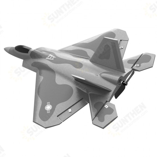 Mini F22 Raptor EPP 260mm Wingspan 2.4G 4CH 6-Axis Gyro RC Airplane Jet Trainer Warbird Fixed Wing RTF One Key Aerobatic for Beginner