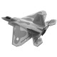 Mini F22 Raptor EPP 260mm Wingspan 2.4G 4CH 6-Axis Gyro RC Airplane Jet Trainer Warbird Fixed Wing RTF One Key Aerobatic for Beginner