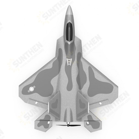 Mini F22 Raptor EPP 260mm Wingspan 2.4G 4CH 6-Axis Gyro RC Airplane Jet Trainer Warbird Fixed Wing RTF One Key Aerobatic for Beginner