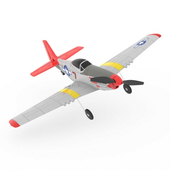 Mini Mustang P-51D 761-5 EPP 400mm Wingspan 2.4G 6-Axis Gyro RC Airplane Trainer Fixed Wing RTF One Key Return for Beginner