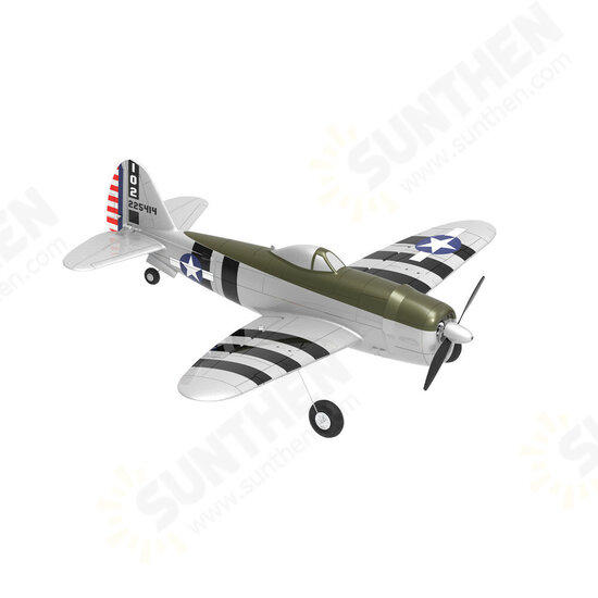 Mini P-47 Razorback Bonnie Warbird EPP 500mm Wingspan RTF 2.4G 6-Axis Gyro Stabilizer RC High Scale Airplane Fixed Wing with Flight Controller for Beginner