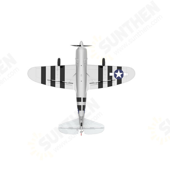 Mini P-47 Razorback Bonnie Warbird EPP 500mm Wingspan RTF 2.4G 6-Axis Gyro Stabilizer RC High Scale Airplane Fixed Wing with Flight Controller for Beginner