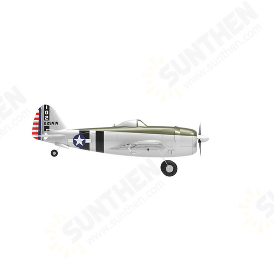 Mini P-47 Razorback Bonnie Warbird EPP 500mm Wingspan RTF 2.4G 6-Axis Gyro Stabilizer RC High Scale Airplane Fixed Wing with Flight Controller for Beginner