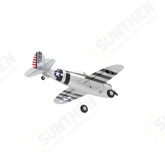 Mini P-47 Razorback Bonnie Warbird EPP 500mm Wingspan RTF 2.4G 6-Axis Gyro Stabilizer RC High Scale Airplane Fixed Wing with Flight Controller for Beginner