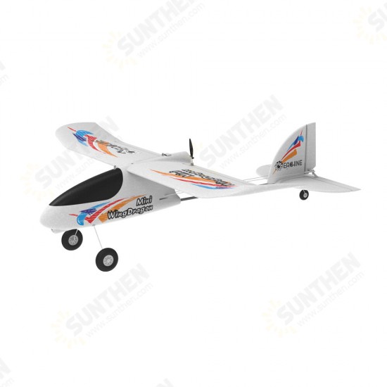 Mini Wing Dragon 540mm Wingspan 2.4G 4CH 6-Axis Gyro Trainer Glider EPP RC Airplane RTF built-in Flight Controller One Key Return Home for Beginner Mini Wing Dragon 540mm Wingspan 2.4G 4CH 6-Axis Gyro Trainer Glider EPP RC Airplane RTF built-in Flight Controller One Key Return Home for Beginner