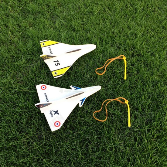 Elastic Rubber Band Powered DIY Airplane Foam Plane Kit Aircraft Model Outdoor Indoor Hobby Toys Elastic Rubber Band Powered DIY Airplane Foam Plane Kit Aircraft Model Outdoor Indoor Hobby Toys