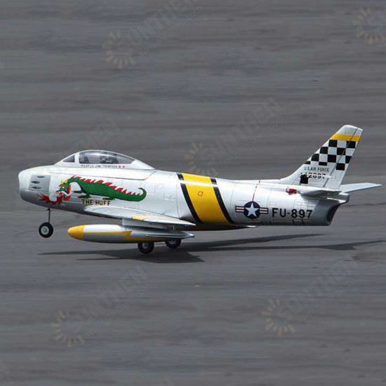 F86 Sabre 1100mm Wingspan 70mm EDF Jet Warbird RC Airplane Kit with Electric Landing Gear