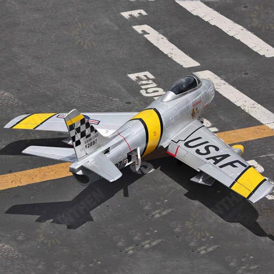 F86 Sabre 1100mm Wingspan 70mm EDF Jet Warbird RC Airplane Kit with Electric Landing Gear