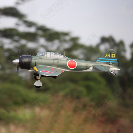 A6M Zero 1400mm (55.1inch) Wingspan Green RC Airplane PNP