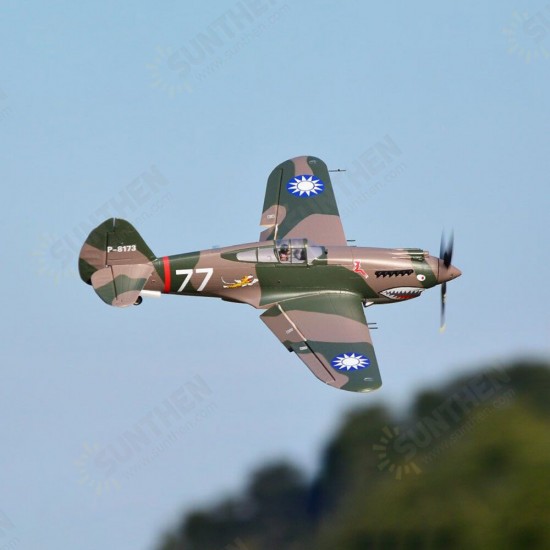 P-40B Flying Tiger 980mm (38.6inch) Wingpspan Warbird EPO RC Airplane PNP