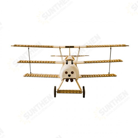 Dr.I 1540mm Wingspan Balsa Wood Triplane Warbird RC Airplane