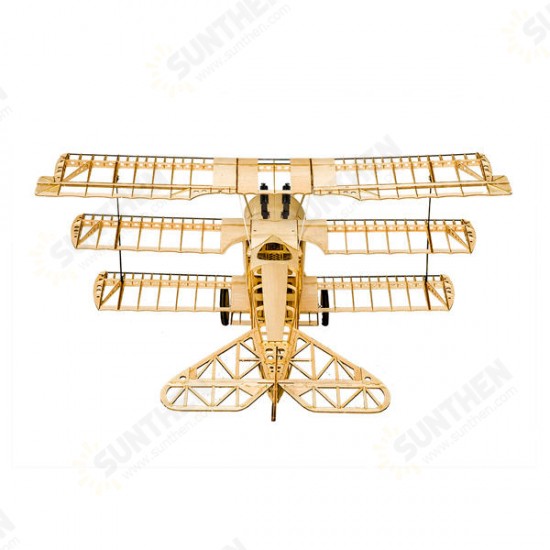 Dr.I 1540mm Wingspan Balsa Wood Triplane Warbird RC Airplane