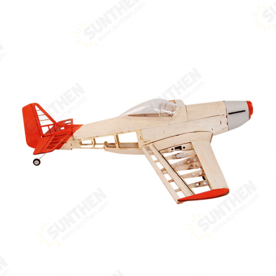 P-51 Mustang 1010mm Wingspan Balsa Wood RC Airplane Warbird KIT