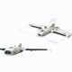 Rambler RS EPP 1000mm Wingspan FPV RC Airplane Sweepforward Wing PNP/KIT White