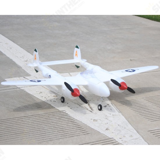 MD P38 1200mm Wingspan EPO RC Airplane Lockheed P-38 Lighting Zoom Aircraft PNP Fixed Wing