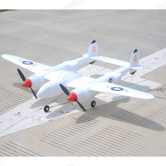 MD P38 1200mm Wingspan EPO RC Airplane Lockheed P-38 Lighting Zoom Aircraft PNP Fixed Wing