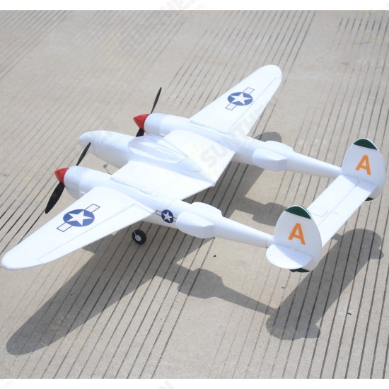 MD P38 1200mm Wingspan EPO RC Airplane Lockheed P-38 Lighting Zoom Aircraft PNP Fixed Wing