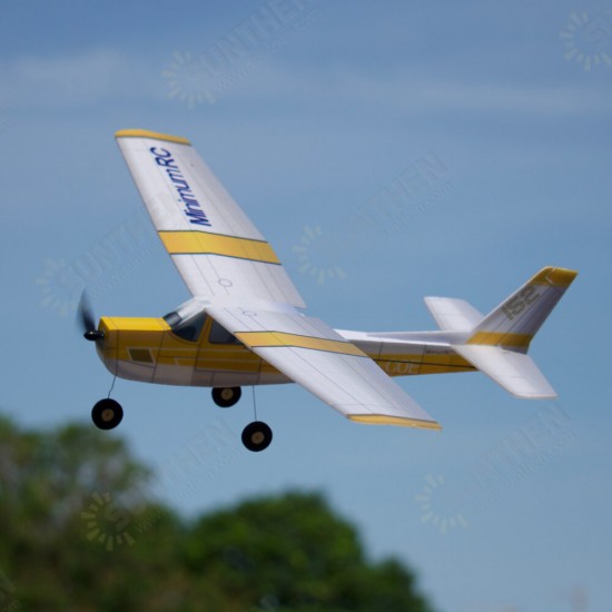 152 Sunset Yellow 360mm Wingspan KT Foam RC Airplane KIT