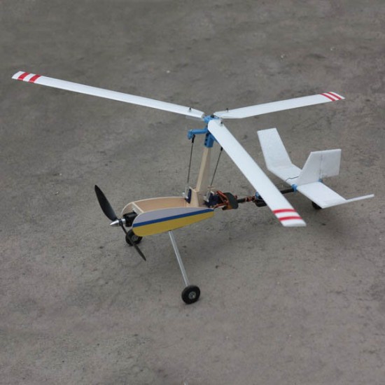 V2S Dual Operation Autogyro Gyroplane Airplane Model KIT