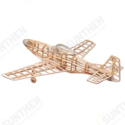P51-D Mustang 400mm Wingspan Balsa Wood Laser Cut RC Warbird Airplane KIT