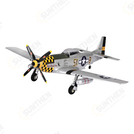 TOP RC HOBBY P51 Mustang Yellow 750mm Wingspan EPO RC Airplane Warbird KIT