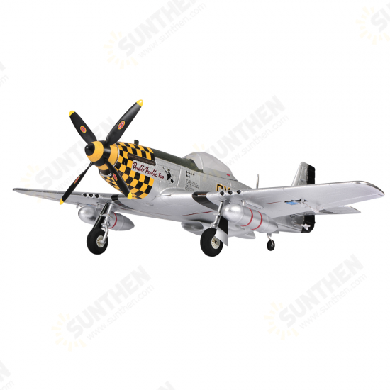 TOP RC HOBBY P51 Mustang Yellow 750mm Wingspan EPO RC Airplane Warbird KIT