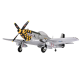 TOP RC HOBBY P51 Mustang Yellow 750mm Wingspan EPO RC Airplane Warbird KIT