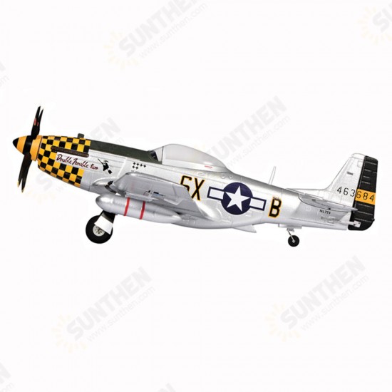 TOP RC HOBBY P51 Mustang Yellow 750mm Wingspan EPO RC Airplane Warbird KIT