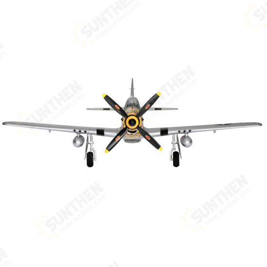 TOP RC HOBBY P51 Mustang Yellow 750mm Wingspan EPO RC Airplane Warbird KIT