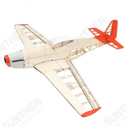 The New Eight-generation P51 Mustang 1000mm Wingspan Light Balsa Wood Model Fixed-wing Fighter RC Airplane KIT