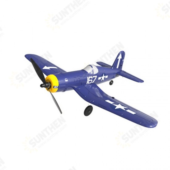 Three batteries-Mini F4U EPP 400mm Wingspan 2.4G 6-Axis Gyro One Key Return Aerobatic Indoor RC Airplane Trainer Fixed Wing RTF for Beginner