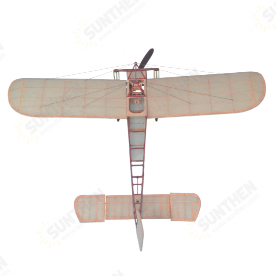 XI V2 420mm Wingspan 1/20 Scale Balsa Wood Laser Cut RC Airplane Warbird KIT With Wheels & Covering Filme