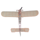 XI V2 420mm Wingspan 1/20 Scale Balsa Wood Laser Cut RC Airplane Warbird KIT With Wheels & Covering Filme