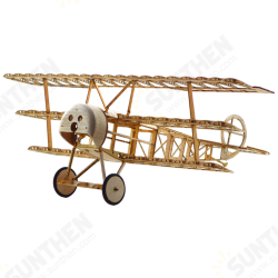 Dr.1 358mm Wingspan Balsa Wood Laser Cut Triplane RC Airplane Warbird KIT