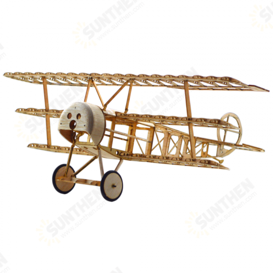 Dr.1 358mm Wingspan Balsa Wood Laser Cut Triplane RC Airplane Warbird KIT Dr.1 358mm Wingspan Balsa Wood Laser Cut Triplane RC Airplane Warbird KIT