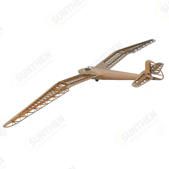 1422mm Wingspan 1/12 Scale Balsa Wood Laser Cut RC Airplane Glider KIT